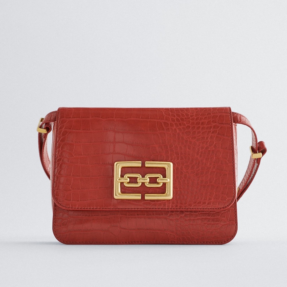 Zara Red Shoulder Bag